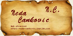 Neda Čanković vizit kartica